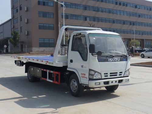 慶鈴五十鈴QL1070A5KAY型一拖二平板清障車