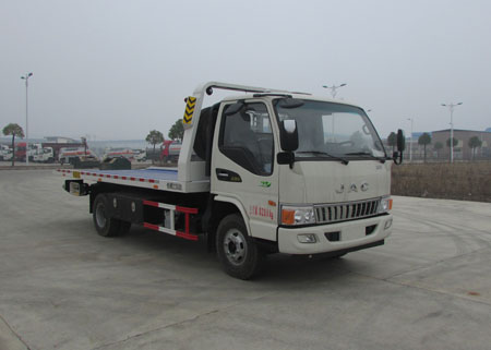 江淮HFC1081P91K1C5ZV型一拖二平板清障車